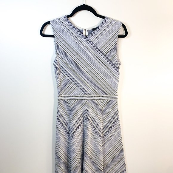 NWT BCBGMaxAzria White & Blue Jasmine Dress Size Small - Picture 3 of 11
